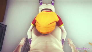 Dragon Ball Hentai - synspunkt Pan boobjob, suge og gjennomsyret